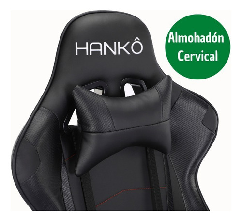 Imagen 6 de 10 de Silla Computadora Gamer Ergonómica Hanko Memoria Inteligente