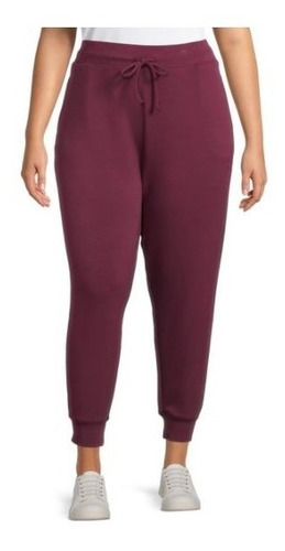 Pantalón Buzo Mujer Talla Horma Grande Capri Tiro Alto 