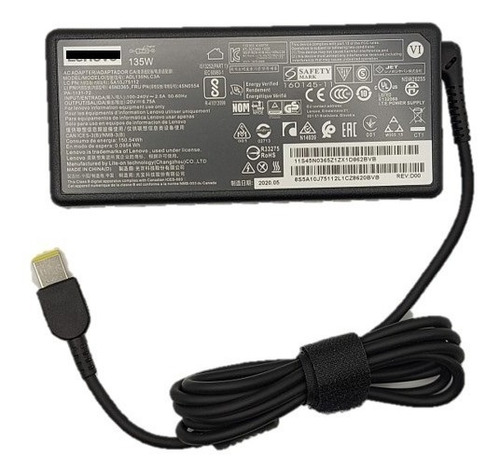 Cargador Adl135nlc3a Para Laptop Lenovo  135w 20v 6.75a