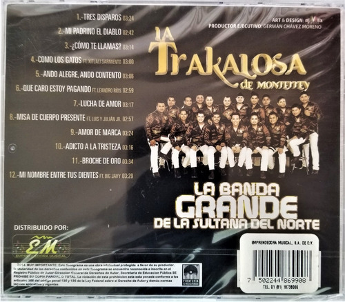 La Trakalosa La Banda Grande De La Sul... Cd Nuevo (Usado)