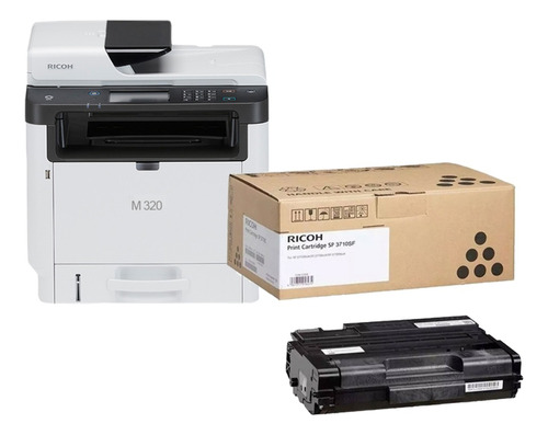 Impresora Multifuncion Ricoh M 320 Con 2 Toners Originales