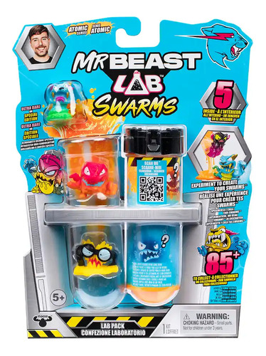 Mr Beast Lab Swarms Pack 5 Figuras Coleccionables 24747