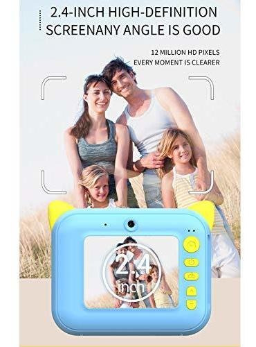 Wgwioo Kids Camara Instant Print 1080p Digital For Toy