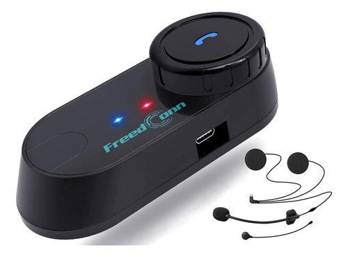 Intercomunicador Bluetooth Casco, T-comvb 800m, Auricul...