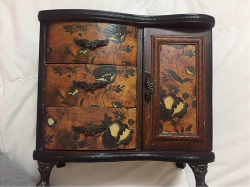 Imagen 2 de 10 de Joyero Decorativo En Madera