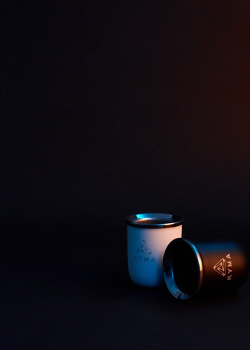 Imagen 10 de 10 de Mate Kyma Negro Acero Inoxidable Térmico - Incluye Bombilla