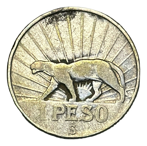 Moneda Uruguay 1 Peso Año 1942 Km# 30 Plata 0.720 ***