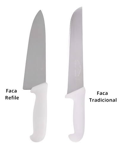 Faca Carne Refile De Mesa Profissional 10 Premium Corneta