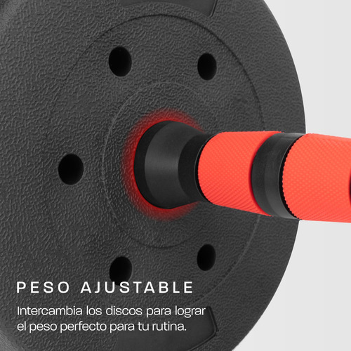 Set De Pesas Y Mancuernas Ajustables 5 En 1 Para Ejercicio
