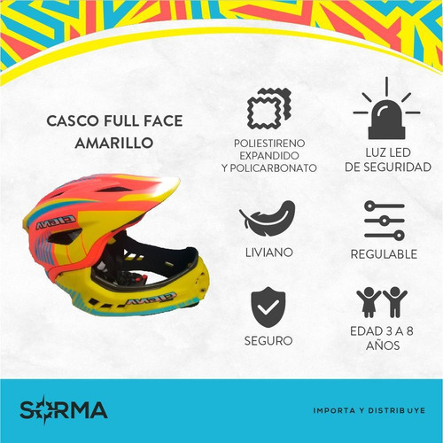 Imagen 2 de 10 de Casco De Bicicleta Niños Desmontable Con Luz Trasera