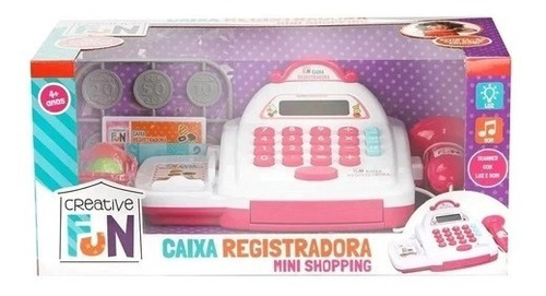 Caixa Registradora Mini Shopping Luz Som Brinquedo Infantil