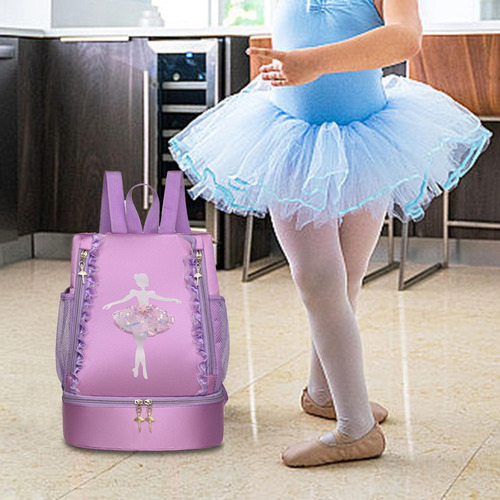 Bolsa De Baile De Ballet Con Cierre De Ballet Para Niña, Par