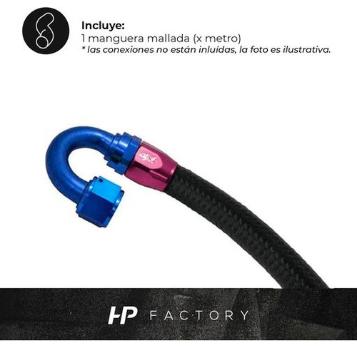 Manguera Mallada De Nylon An6 Metro Ftx Fueltech
