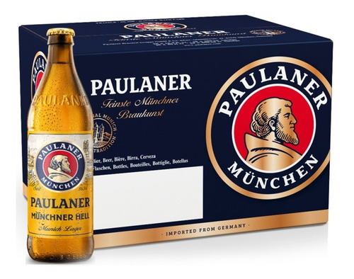Imagem 1 de 4 de 20x Cerveja Paulaner Munchner Hell 500ml