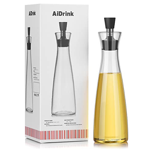 Olive Oil Or Vinegar Dispenser Bottle With Drip-free Po...