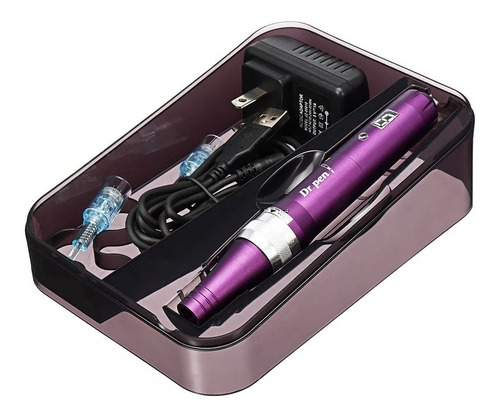 Imagen 1 de 5 de Dr Pen X5 Morado Dermapen Ultima Tecnologia Inalambrico!!!