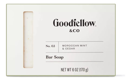 Goodfellow Jabon En Barra Hombre Morocan Mint 170grs.