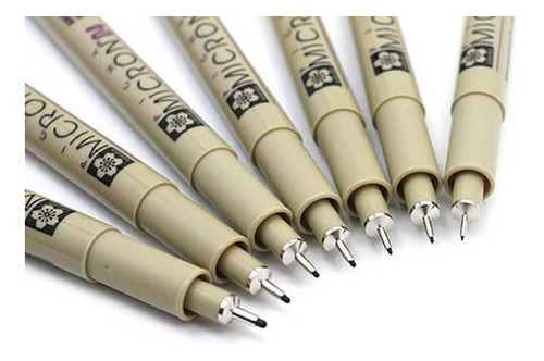Tiralíneas Sakura Pigma Micron X 1 Unidad Color De La Tinta Negro 0.1 Mm