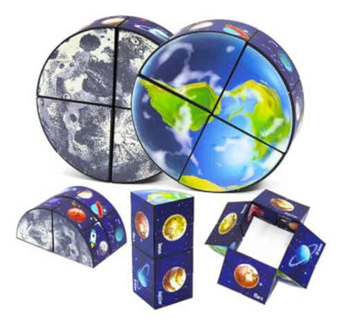 Earth Moon Starry Sky Infinity Cube Toy (sin