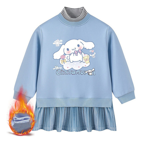 Vestido Infantil Merlotti Y Cinnamoroll Regalo Cuello Ra [u]