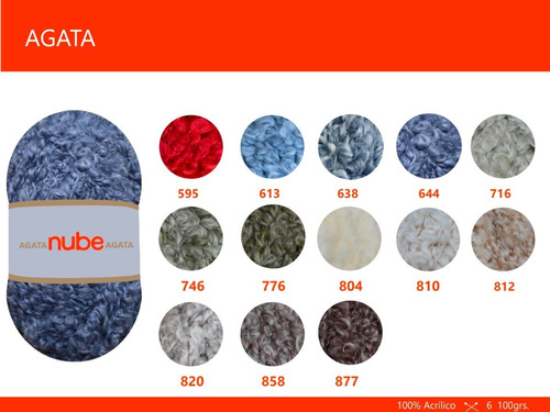 Imagen 3 de 4 de Hilado Nube Agata X 1 Ovillo - 100 Grs. Por Color