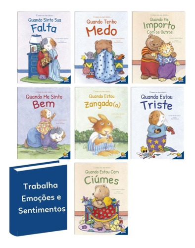 Coleção Livro Como Eu Me Sinto - Sentimentos Emoções Infantil - Edição Luxo Capa Dura - Todolivro