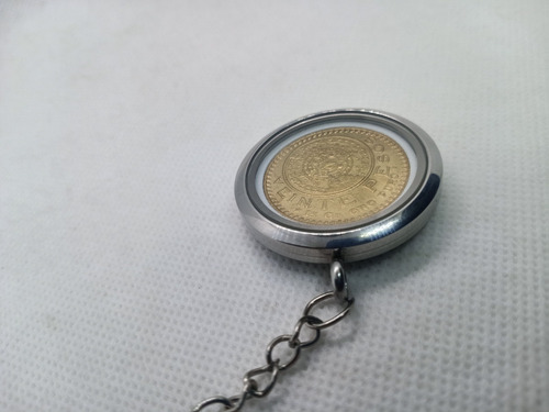 Llavero Moneda 20 Pesos Oro