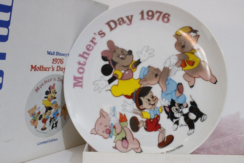 Plato Decorativo Disney 1976 Monther´s Edcion Limitada 19cm 