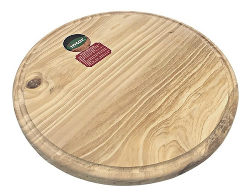 Plato Para Pizza De Madera 36cm, Marca Incor.