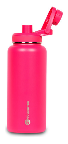 Garrafa Térmica Inox 1l Com Bico Cor Rosa Pink | Goldentec