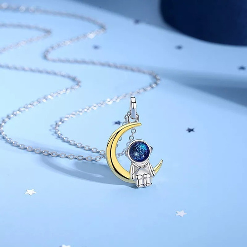 Collares De Parejas Luna Estrella Regalo Novios Día Del Amor