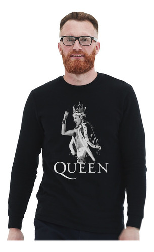 Polera Ml Queen Freddie Mercury King Rock Impresión Directa
