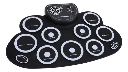 Juego Electrónico De Tambores Enrollables De 9 Almohadillas,
