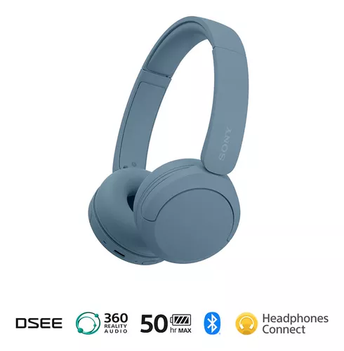 Auriculares Sony WHCH510L con Bluetooth - Azul / Blanco