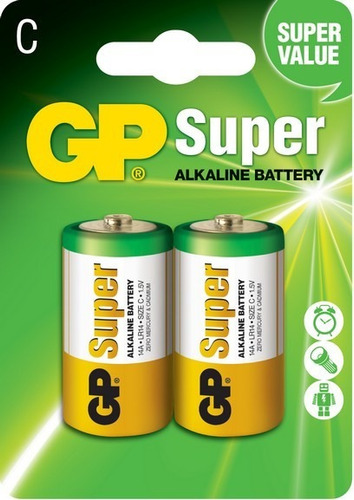 Pila Gp Super Alcalina C 2´s - (blister 2) - 0025 - 10 Unid
