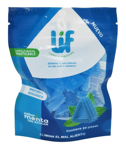 Lif Cepillo Bucal Masticable 4 Pack Pouch Resellable 30pzs