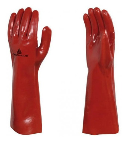 3 Pares De Guante Rojo Xl Basf Pvcc400 Químico_delta Plus