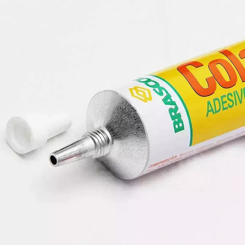 Cola Vinil Adesivo Para Pvc Flexível Sem Tolueno Bisnaga 17g Brascola