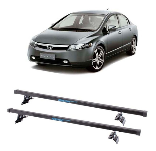 Rack Teto Resistent Sport Honda Civic 2006 Até 2008 Lw148