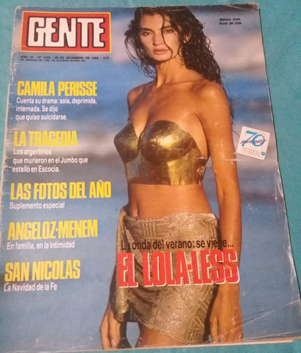 Revista **gente** Nº1223. 29 De Diciembre De 1988