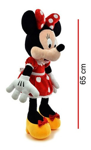 Imagen 2 de 5 de Minnie Mouse Peluche 65cm Original Lic. Disney My019