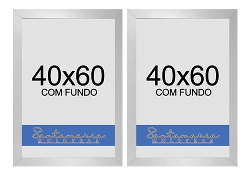 Kit 2 Molduras 40x60 Quadro Foto Painel Decoração Com Fundo