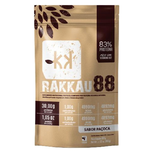 Rakkau 88 Paçoca Proteína Vegana 907g