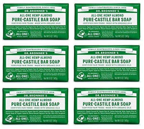 Dr. Bronner.s Pure-castile Bar Soap - Almendra, 5 Oz (paquet