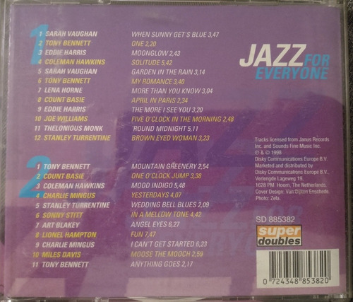 Jazz For Everyone - 2 Cd - Varios Interpretes Oferta !