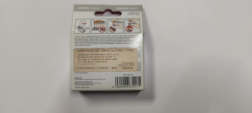 Cartucho Para Canon Cli 126 C Cyan (Usado)