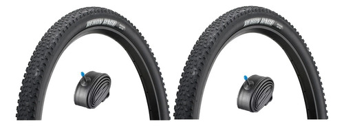 Combo 2 Cub Maxxis Rekon Race 29 + 2 Camaras V/auto Vulcan Negro