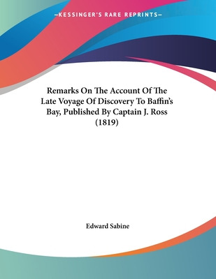 Libro Remarks On The Account Of The Late Voyage Of Discov...