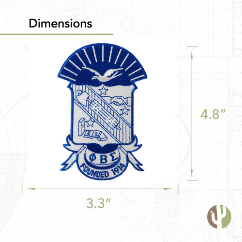 Phi Beta Fraternity - Parche Bordado Escudo Del Aparato...