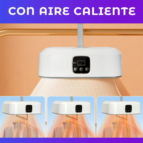Secador De Ropa Colgante Portátil Y Plegable Blanco